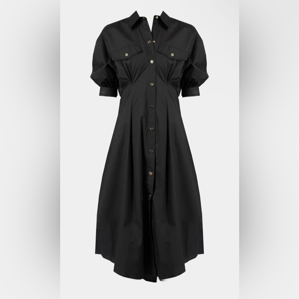 Pinko | Black Button-Down Dress | Size 2